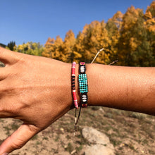 Load image into Gallery viewer, "Life is Beautiful" Cotton Wanderlust Bracelet