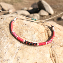 Load image into Gallery viewer, "Life is Beautiful" Cotton Wanderlust Bracelet