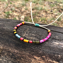 Load image into Gallery viewer, "Sunshine on a Cloudy Day" Cotton Wanderlust Bracelet