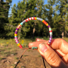 Load image into Gallery viewer, "Wander and Wonder" Cotton Wanderlust Bracelet