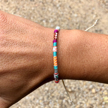 Load image into Gallery viewer, "Butterfly Effect" Fiber Threads with Pearl, Turquoise, and Opal Stone Wanderlust Bracelet