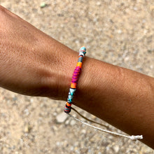 Load image into Gallery viewer, "Butterfly Effect" Fiber Threads with Pearl, Turquoise, and Opal Stone Wanderlust Bracelet