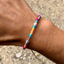 Load image into Gallery viewer, "Butterfly Effect" Fiber Threads with Pearl, Turquoise, and Opal Stone Wanderlust Bracelet
