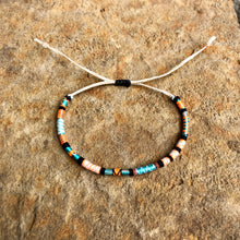 Load image into Gallery viewer, "Wind and Waves" Fiber Threads with Merino Wool Wanderlust Bracelet