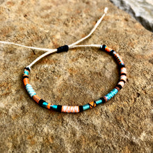 Load image into Gallery viewer, "Wind and Waves" Fiber Threads with Merino Wool Wanderlust Bracelet