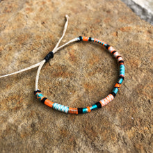 Load image into Gallery viewer, "Wind and Waves" Fiber Threads with Merino Wool Wanderlust Bracelet