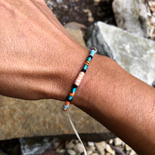 Load image into Gallery viewer, "Wind and Waves" Fiber Threads with Merino Wool Wanderlust Bracelet