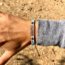 Load image into Gallery viewer, "Winter Wonderland” Labradorite, magnesite, and Seed Bead Dream Bracelet