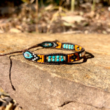 Load image into Gallery viewer, "Sugar and Spice” Turquoise, Ethiopian Opal, and Seed Bead Dream Bracelet