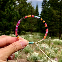 Load image into Gallery viewer, "Sunshine on a Cloudy Day" Cotton Wanderlust Bracelet