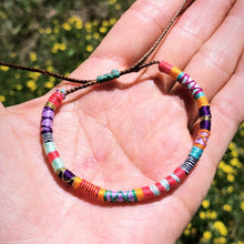 Load image into Gallery viewer, "Wander and Wonder" Cotton Wanderlust Bracelet