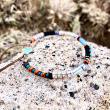 Load image into Gallery viewer, “Orion” Fiber Threads with Tibetan Turquoise Stones Wanderlust Bracelet