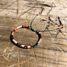 Load image into Gallery viewer, “You’ve Got This" Fiber Threads with an Turquoise Stone Wanderlust Bracelet