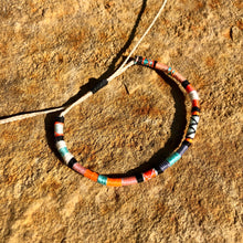 Load image into Gallery viewer, “Wild Roadrunner" Cotton Wanderlust Bracelet