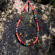 Load image into Gallery viewer, "Summer Glow" Turquoise, Seed Bead Spirit Bracelet or Anklet