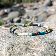 Load image into Gallery viewer, “Manzanita” Cotton, Merino Wool, Turquoise Wanderlust Bracelet