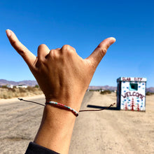 Load image into Gallery viewer, “Life is Wild" Fiber Threads with Merino Wool Wanderlust Bracelet