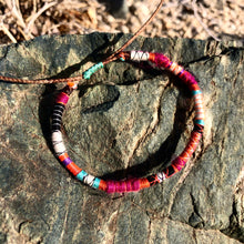 Load image into Gallery viewer, “Courage" Fiber Threads with Merino Wool Wanderlust Bracelet