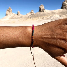 Load image into Gallery viewer, “Highway to the Heart" Fiber Threads with Merino and Alpaca Wool Wanderlust Bracelet