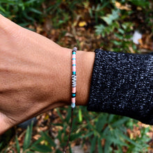 Load image into Gallery viewer, “High Tide" Fiber Threads with Merino Wool Wanderlust Bracelet