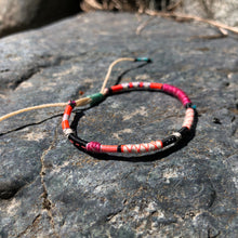 Load image into Gallery viewer, “Northbound” Cotton, Merino Wool, Turquoise Wanderlust Bracelet