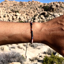 Load image into Gallery viewer, “Desert Bird" Fiber Threads with Merino Wool Wanderlust Bracelet