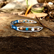 Load image into Gallery viewer, “Dream Catcher” Labradorite, Moonstone, Spiny Oyster Turquoise, Seed Bead Dream Bracelet