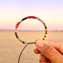 Load image into Gallery viewer, “The Art Effect" Fiber Threads with Turquoise, Opal Stone, and Seed Bead Wanderlust Bracelet