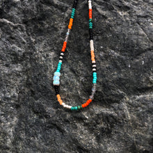 Load image into Gallery viewer, “Lit" Opal, Labradorite, and Turquoise Seed Bead Spirit Bracelet