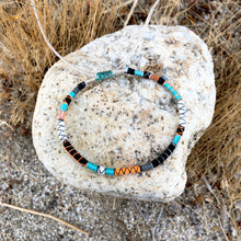 Load image into Gallery viewer, “Storm Chaser" Fiber Threads with Merino Wool Wanderlust Bracelet