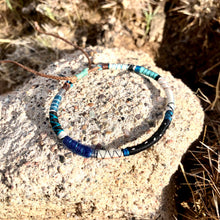 Load image into Gallery viewer, “Ursa Major" Fiber Threads with a Pearl Stone Wanderlust Bracelet