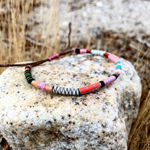 Load image into Gallery viewer, “Morning Flow" Fiber Threads with Merino Wool Wanderlust Bracelet