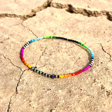 Load image into Gallery viewer, “Painted Sky" Ethiopian Opal and Seed Bead Spirit Bracelet