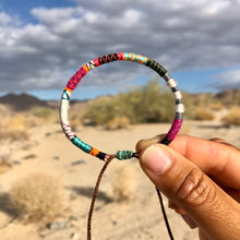Load image into Gallery viewer, “Fighter" Fiber Threads with Merino Wool Wanderlust Bracelet