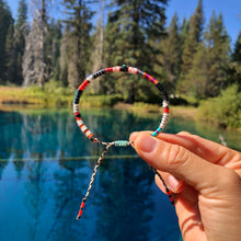 Load image into Gallery viewer, “Remember Who You Are" Fiber Threads with an Turquoise, Opal, Malachite Wanderlust Bracelet