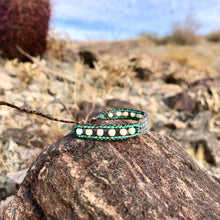 Load image into Gallery viewer, “Joshua Tree” Labradorite, Turquoise, and Ethiopian Opal Dream Bracelet