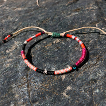 Load image into Gallery viewer, “Northbound” Cotton, Merino Wool, Turquoise Wanderlust Bracelet