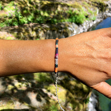 Load image into Gallery viewer, “Resilience" Fiber Threads with Herkimer Diamond Stone Wanderlust Bracelet