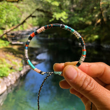 Load image into Gallery viewer, “Rewilding" Fiber Threads with Merino Wool Wanderlust Bracelet