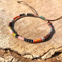 Load image into Gallery viewer, “Integrity" Fiber Threads with Merino Wool Wanderlust Bracelet