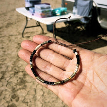 Load image into Gallery viewer, “Kintsukuroi" LIMIT ONE PER CUSTOMER Fiber Threads with Merino Wool Wanderlust Bracelet