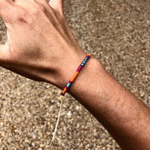 Load image into Gallery viewer, “Chiang Mai” Cotton and Irish Waxed Linen Cord Wanderlust Bracelet