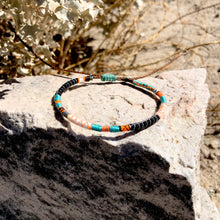 Load image into Gallery viewer, “Windsurfer" Fiber Threads with Merino Wool Wanderlust Bracelet