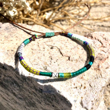 Load image into Gallery viewer, “Thrive" Fiber Threads with Merino Wool Wanderlust Bracelet