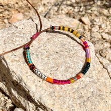 Load image into Gallery viewer, “Slab Life" Fiber Threads with Merino and Alpaca Wool Wanderlust Bracelet