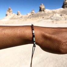 Load image into Gallery viewer, “Windblown" Fiber Threads with Merino Wool Wanderlust Bracelet