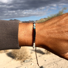 Load image into Gallery viewer, “Believe in Yourself" Fiber Threads with an Opal Stone Wanderlust Bracelet