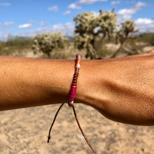 Load image into Gallery viewer, “Valley of the Sun" Fiber Threads with Alpaca and Merino Wool Wanderlust Bracelet