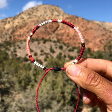 Load image into Gallery viewer, “Wild Spark" Fiber Threads with a Pearl Stone Wanderlust Bracelet