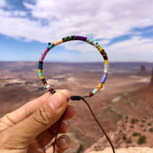 Load image into Gallery viewer, “Moab” Fiber Threads with Herkimer Diamond, Opal, Turquoise Stone Wanderlust Bracelet